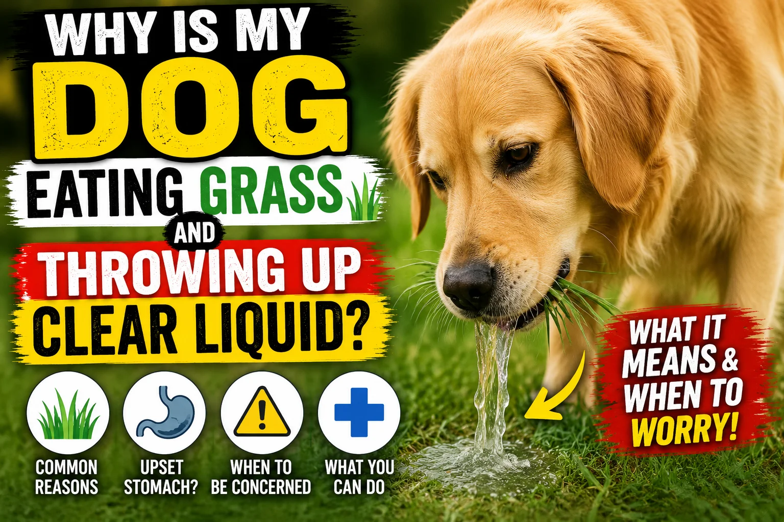 Why Is My Dog Eating Grass and Throwing Up Clear Liquid?