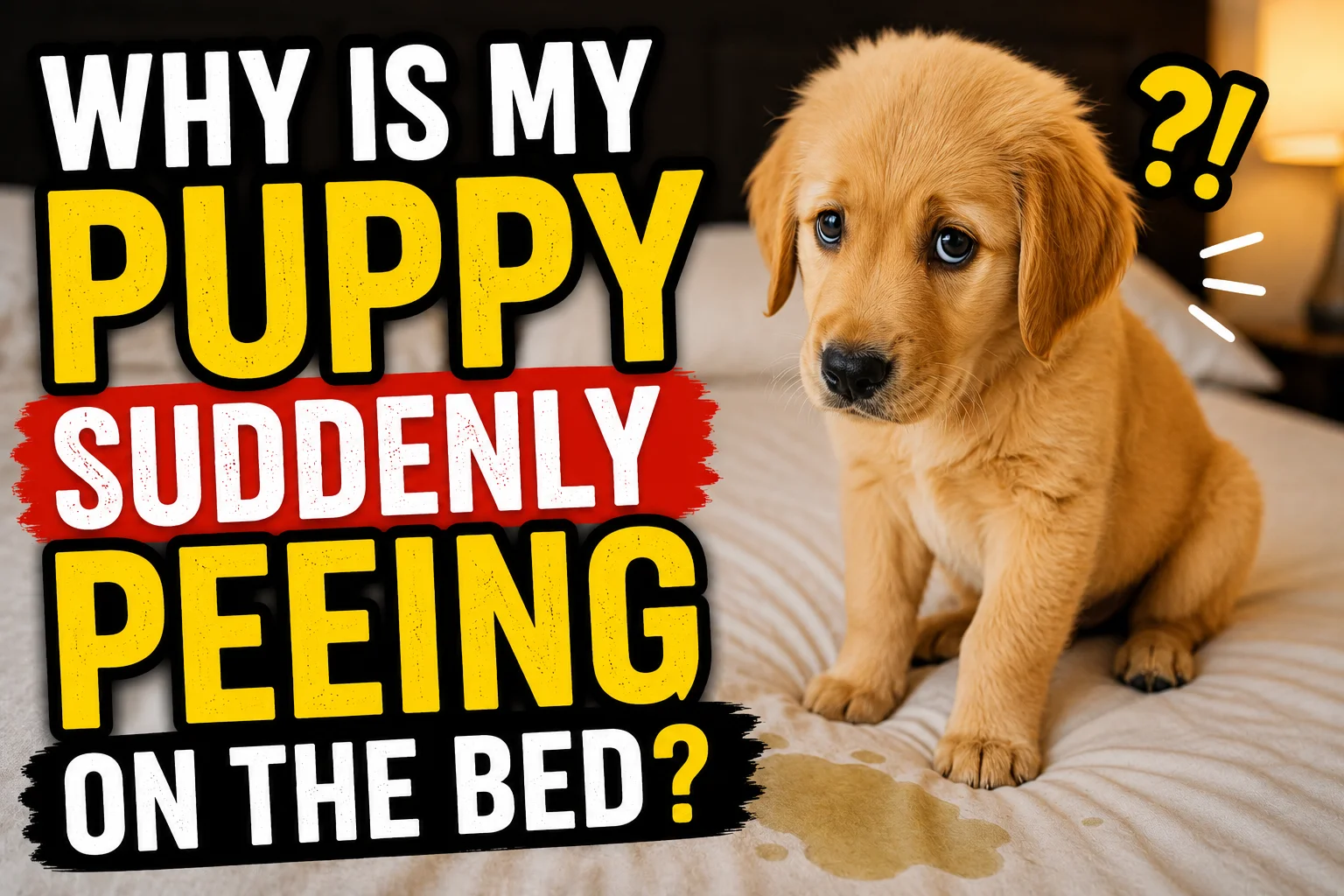 Why Is My Puppy Suddenly Peeing on the Bed?
