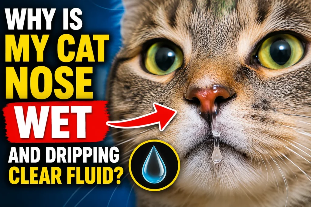 Why is My Cat Nose Wet and Dripping Clear Fluid?