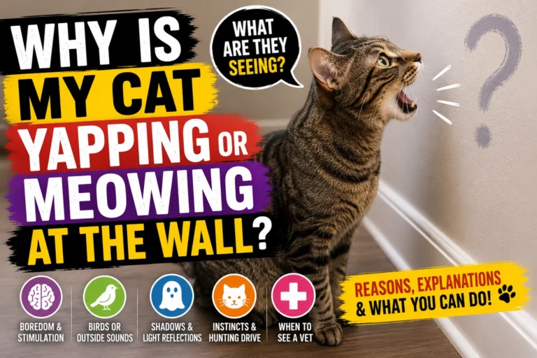 Why is My Cat Yapping or Meowing at the Wall?