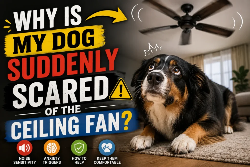 Why is My Dog Suddenly Scared of the Ceiling Fan?