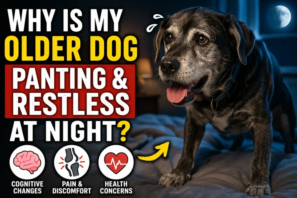 Why is My Older Dog Panting and Restless at Night?
