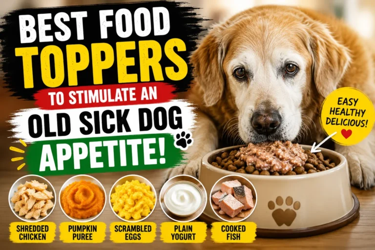 Best Food Toppers To Stimulate An Old Sick Dog Appetite