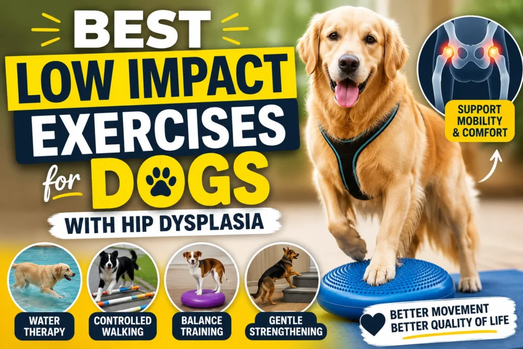 Best Low Impact Exercises For Dogs With Hip Dysplasia