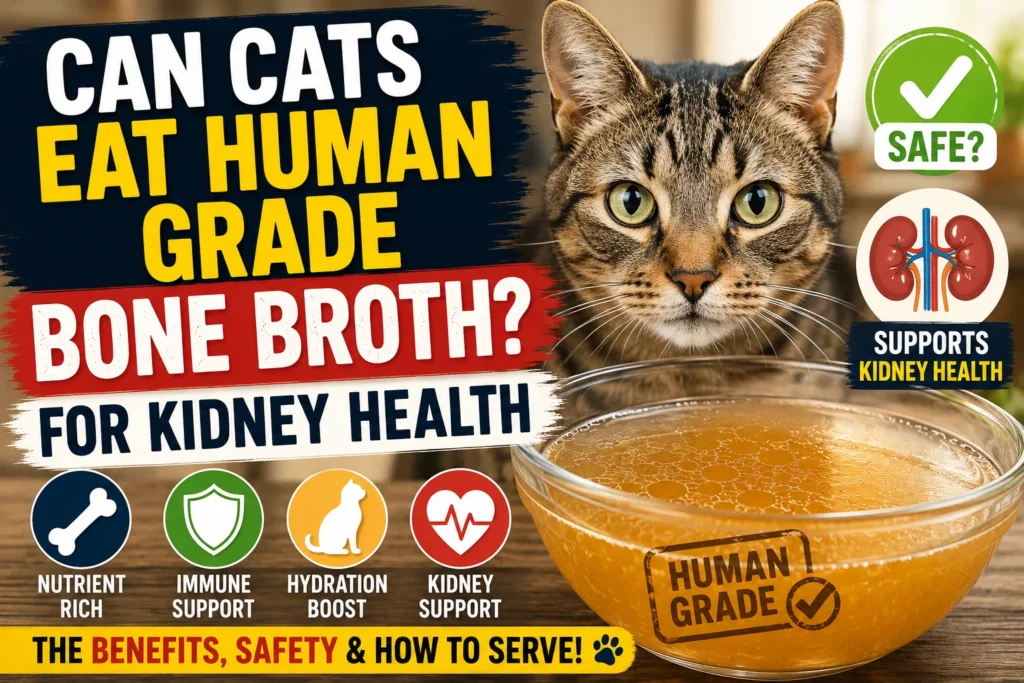 Can Cats Eat Human Grade Bone Broth For Kidney Health?
