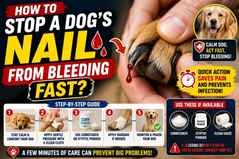 How to Stop a Dog's Nail from Bleeding Fast 2026?
