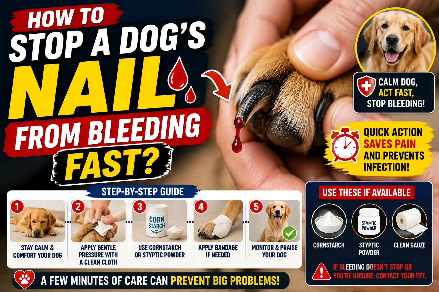 How to Stop a Dog's Nail from Bleeding Fast 2026?