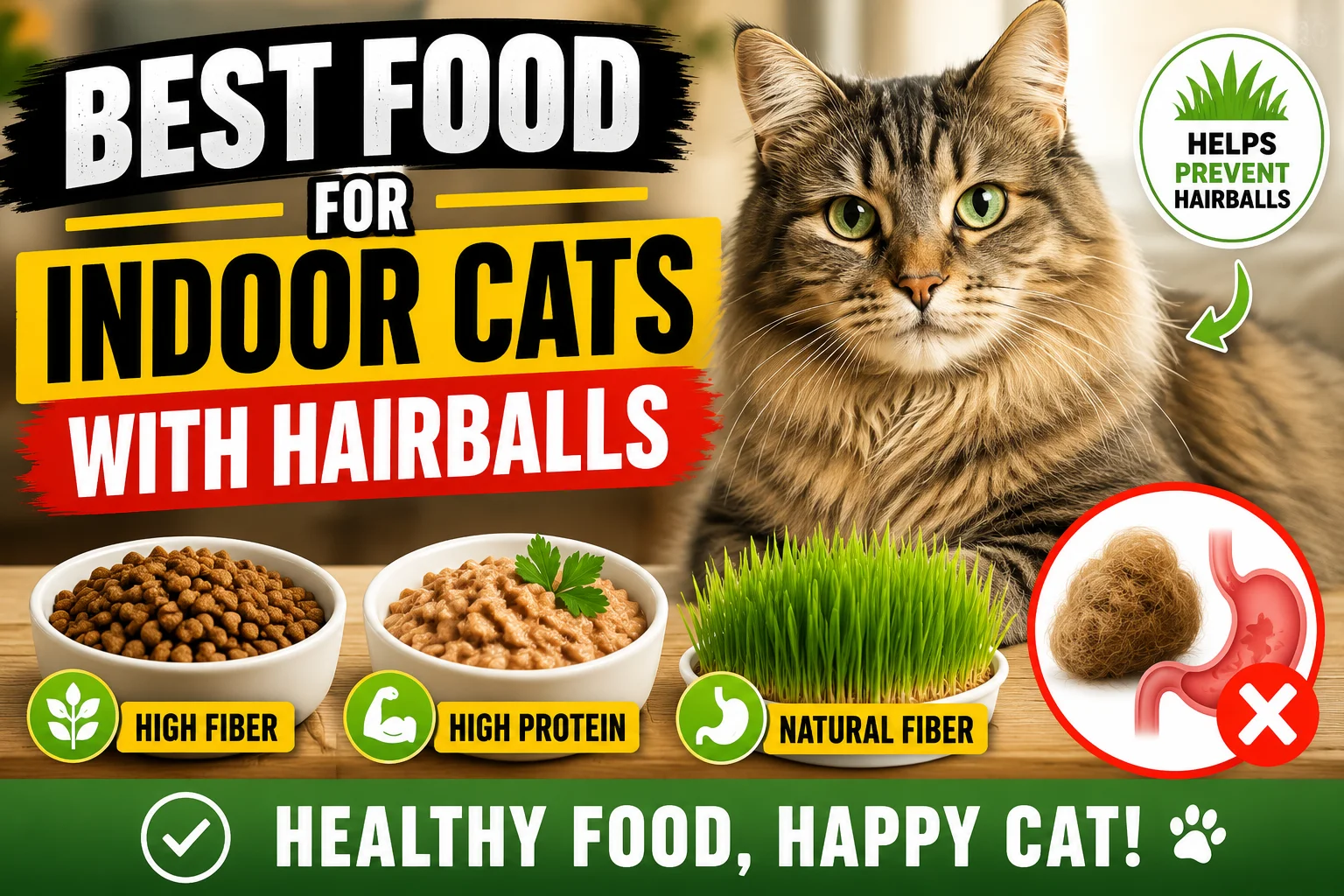  Best Indoor Cat Food for Hairballs 2026