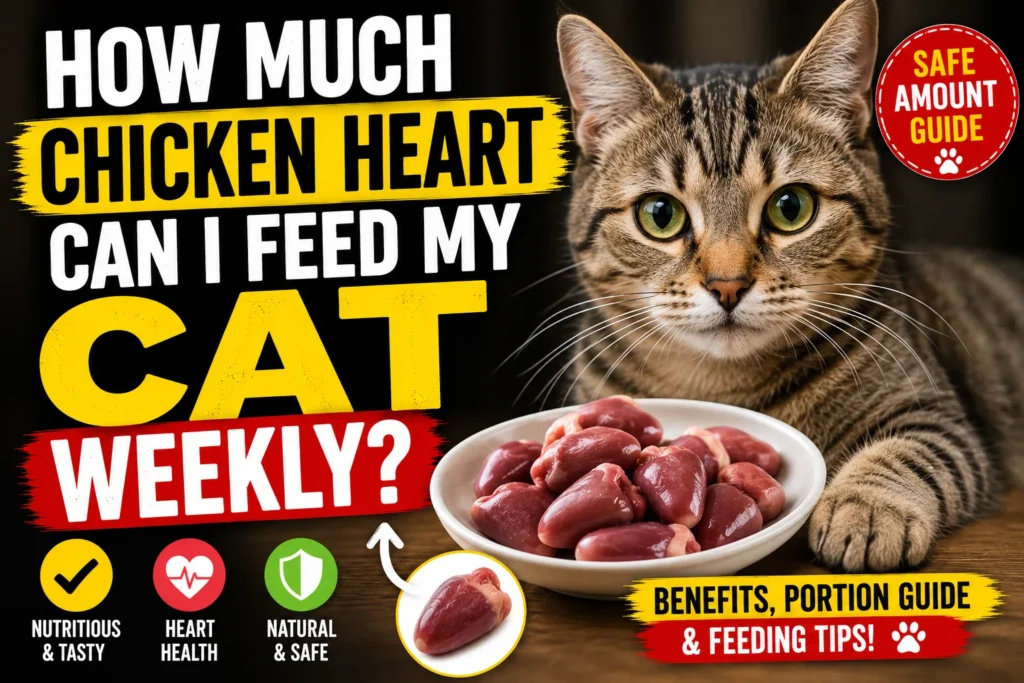 How Much Chicken Heart Can I Feed My Cat Weekly?