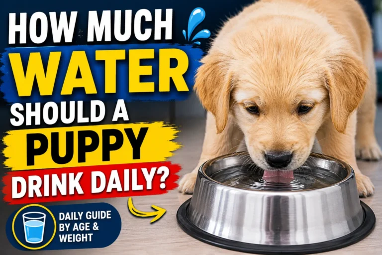 How Much Water Should a Puppy Drink Daily?