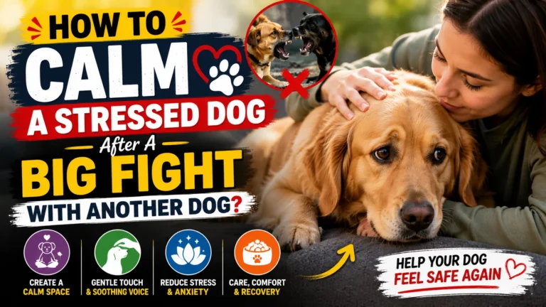 How To Calm A Stressed Dog After A Big Fight With Another Dog?