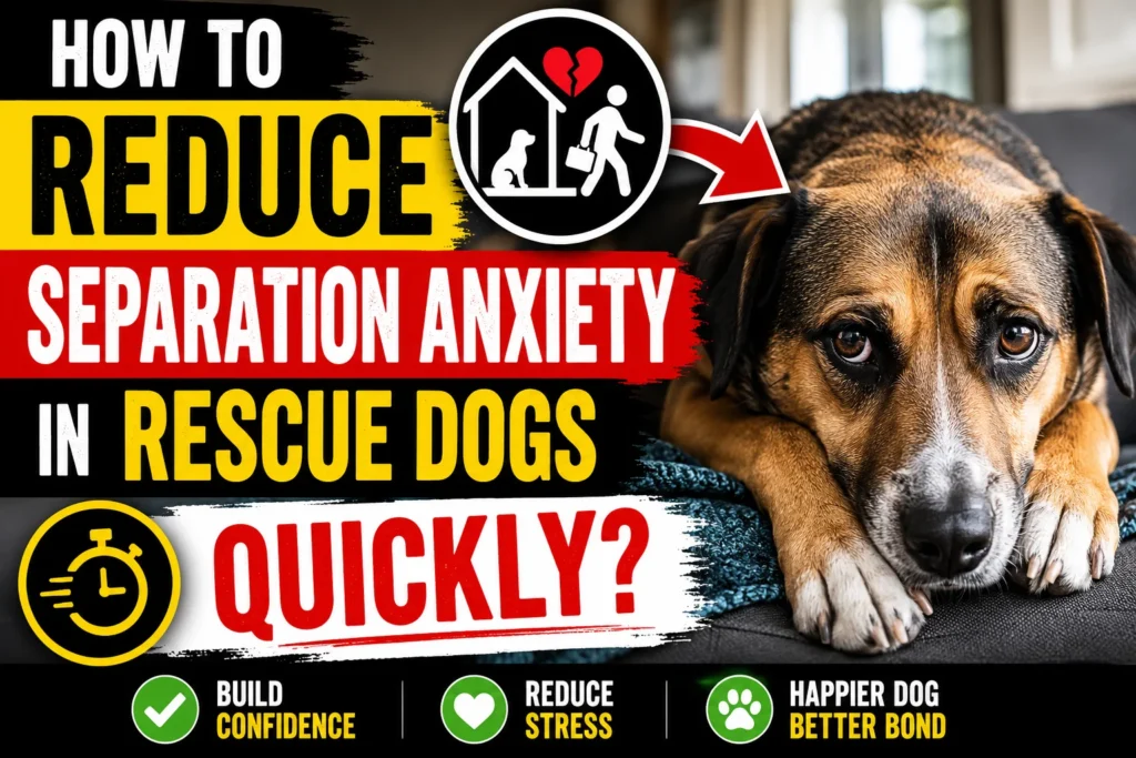 How To Reduce Separation Anxiety In Rescue Dogs Quickly?