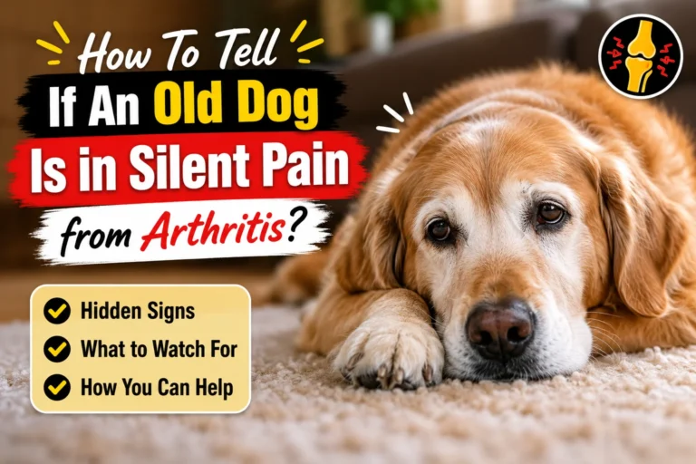 How To Tell If An Old Dog Is in Silent Pain from Arthritis?