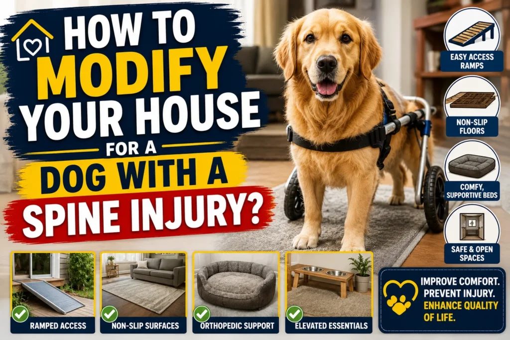 How to Modify Your House for a Dog with a Spine Injury?
