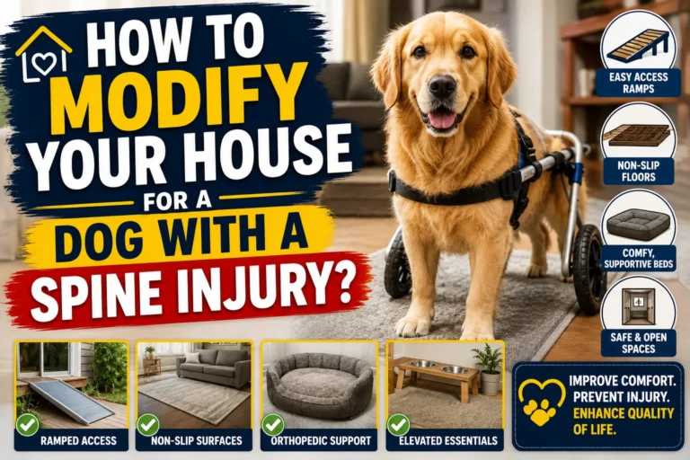 How to Modify Your House for a Dog with a Spine Injury?