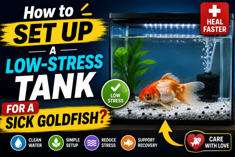 How to Set Up a Low-Stress Tank for a Sick Goldfish?