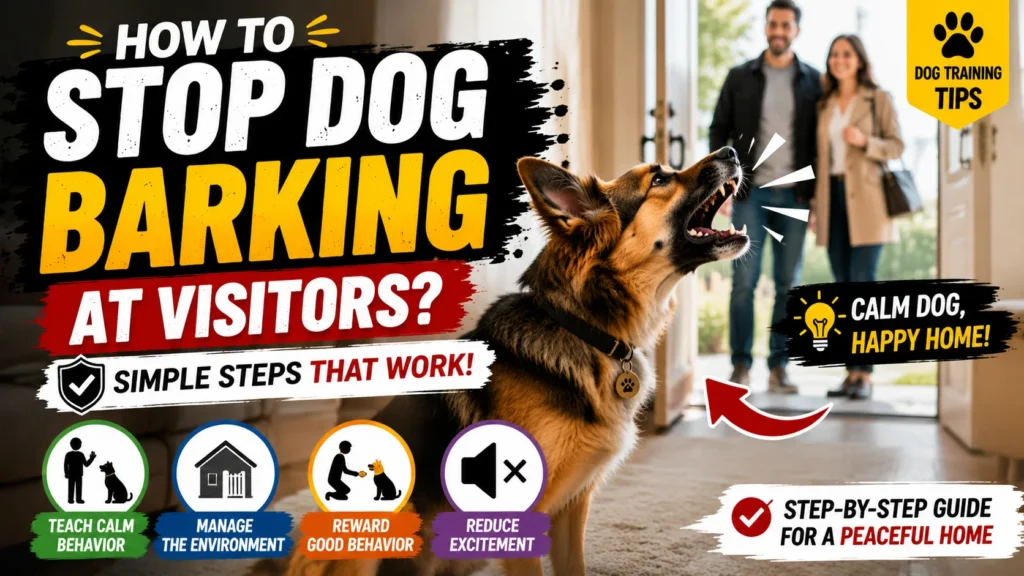 How to Stop Dog Barking at Visitors?