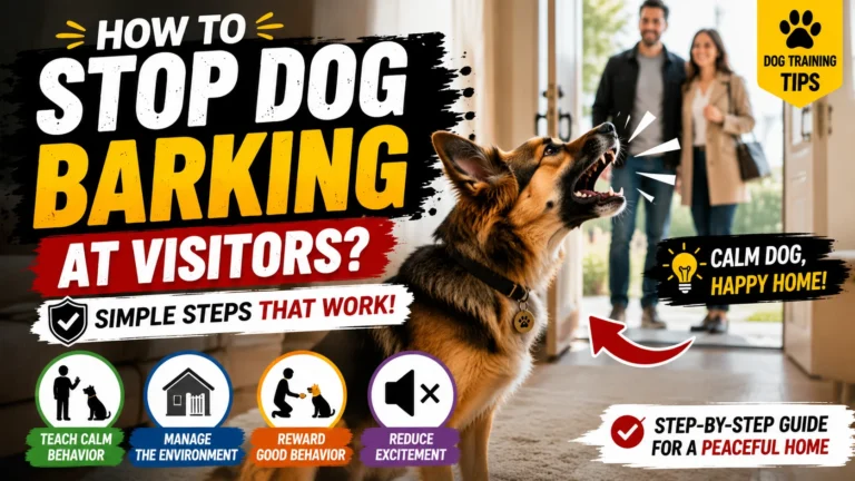 How to Stop Dog Barking at Visitors?