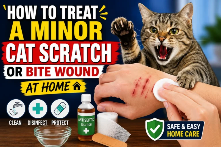How to Treat a Minor Cat Scratch or Bite Wound at Home?