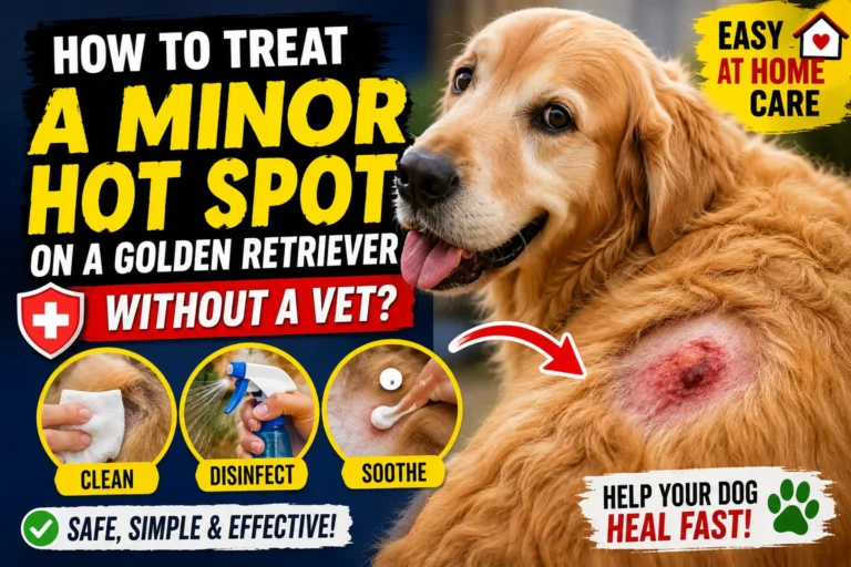 How to Treat a Minor Hot Spot on a Golden Retriever Without a Vet?