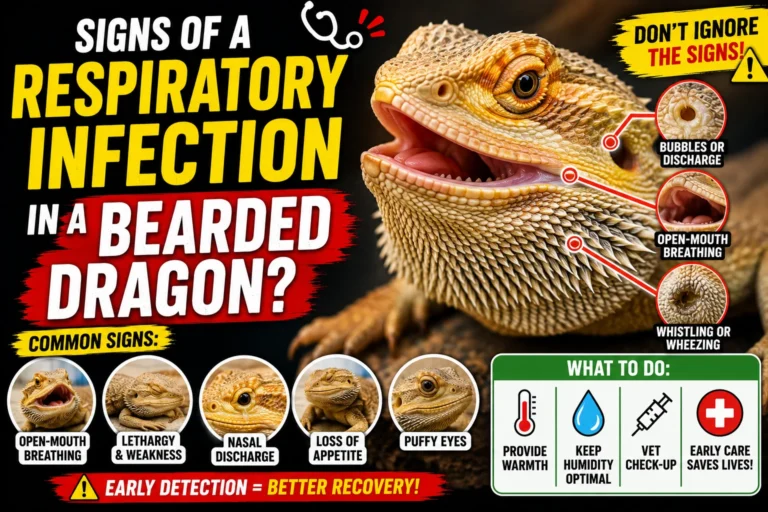Signs Of A Respiratory Infection In A Bearded Dragon?