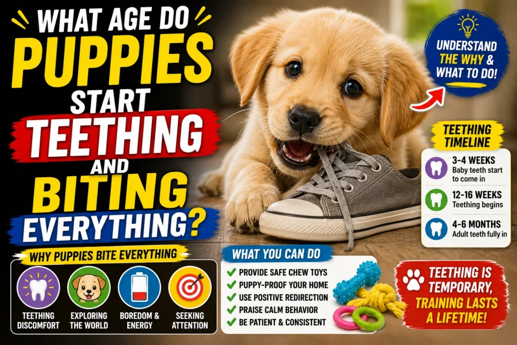 What Age Do Puppies Start Teething And Biting Everything?