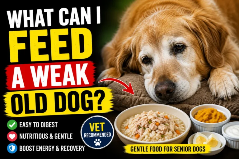 What Can I Feed A Weak Old Dog?