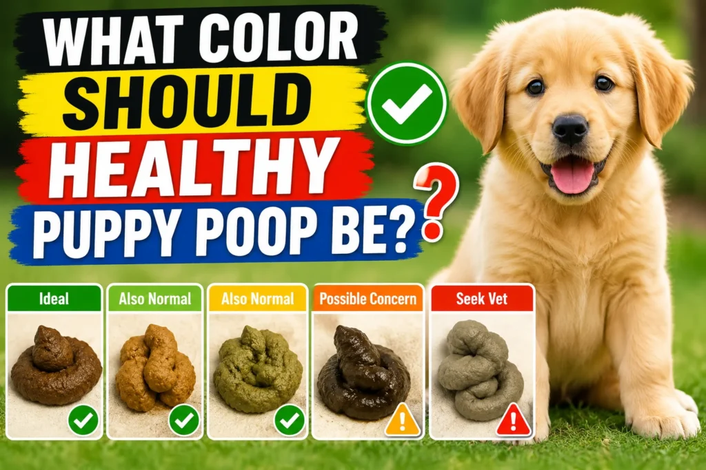 What Color Should Healthy Puppy Poop Be?