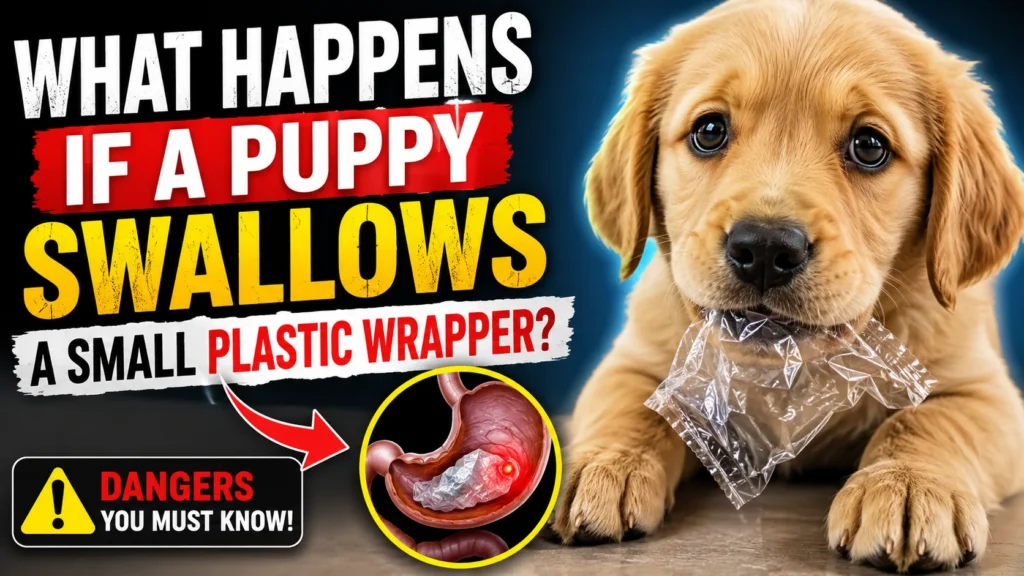 What Happens If a Puppy Swallows a Small Plastic Wrapper?
