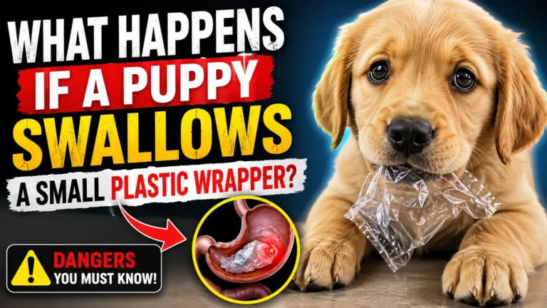 What Happens If a Puppy Swallows a Small Plastic Wrapper?
