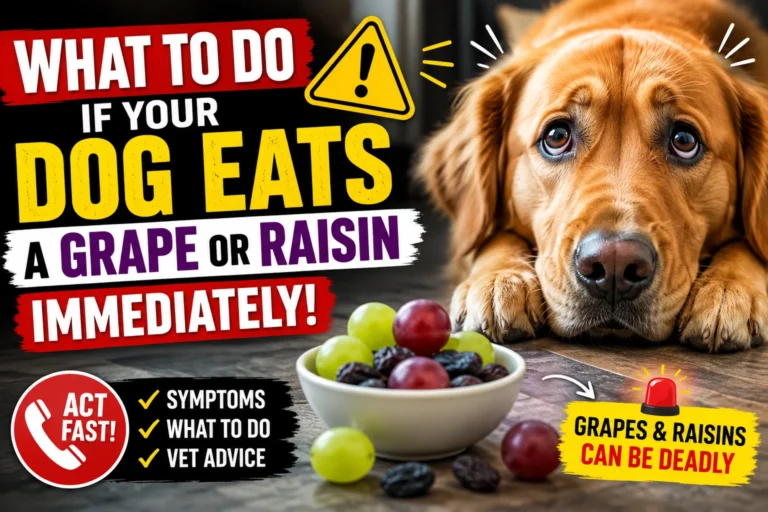 What to Do If Your Dog Eats a Grape or Raisin Immediately?