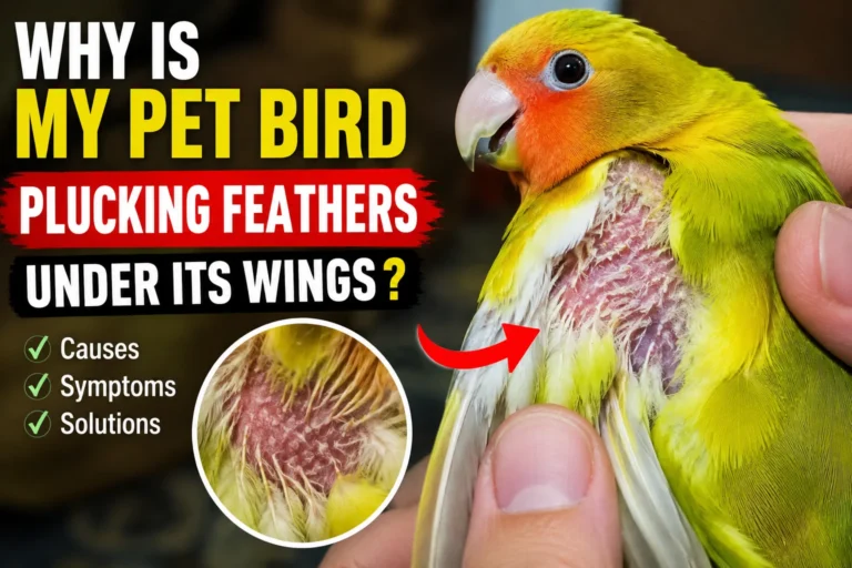 Why Is My Pet Bird Plucking Feathers Under Its Wings?