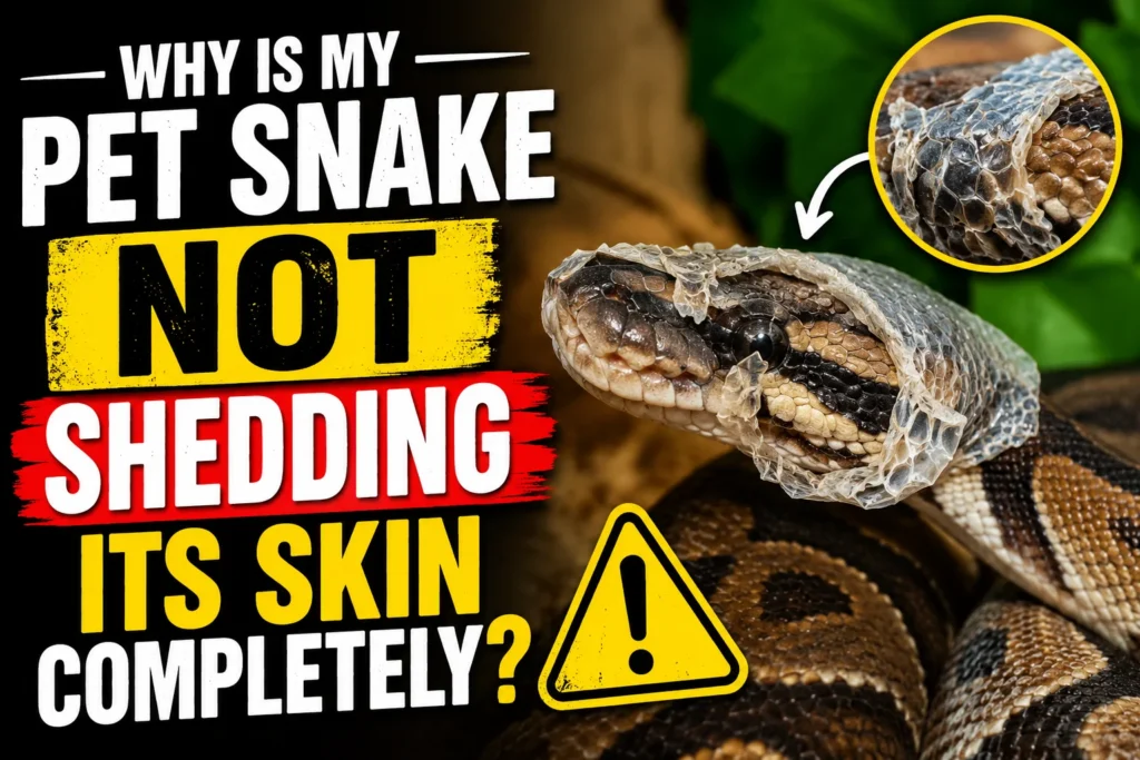 Why Is My Pet Snake Not Shedding Its Skin Completely?