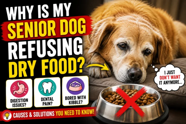 Why is My Senior Dog Refusing Dry Food?