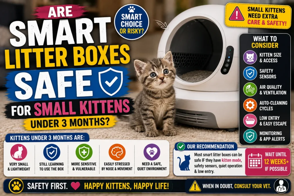 Are Smart Litter Boxes Safe for Small Kittens Under 3 Months