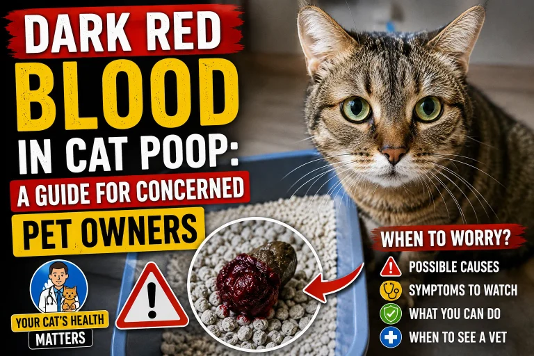 Dark Red Blood in Cat Poop: A Guide for Concerned Pet Owners