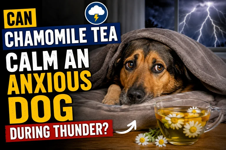 Can Chamomile Tea Calm an Anxious Dog During Thunder?