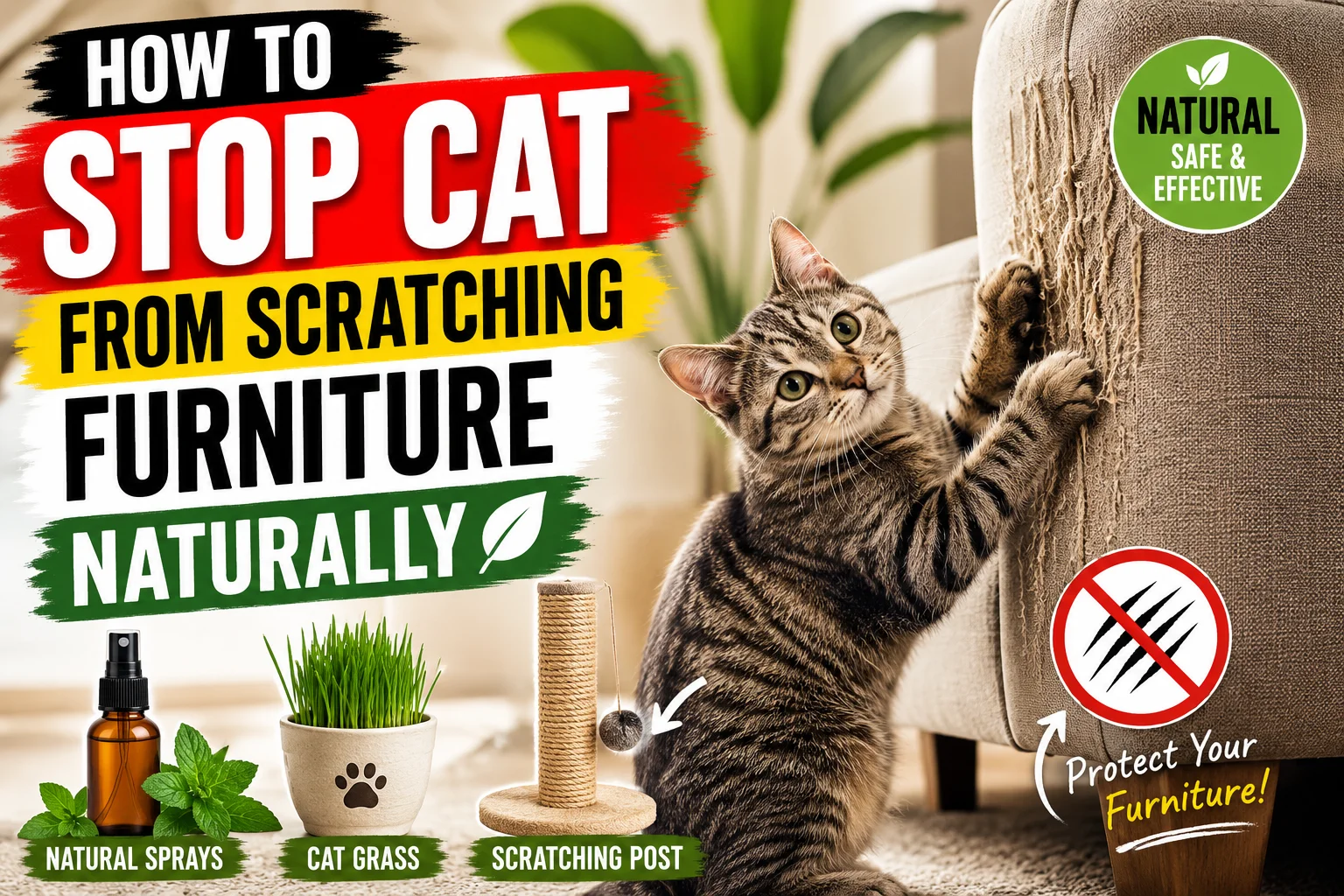 How to Stop Cat from Scratching Furniture Naturally 2026