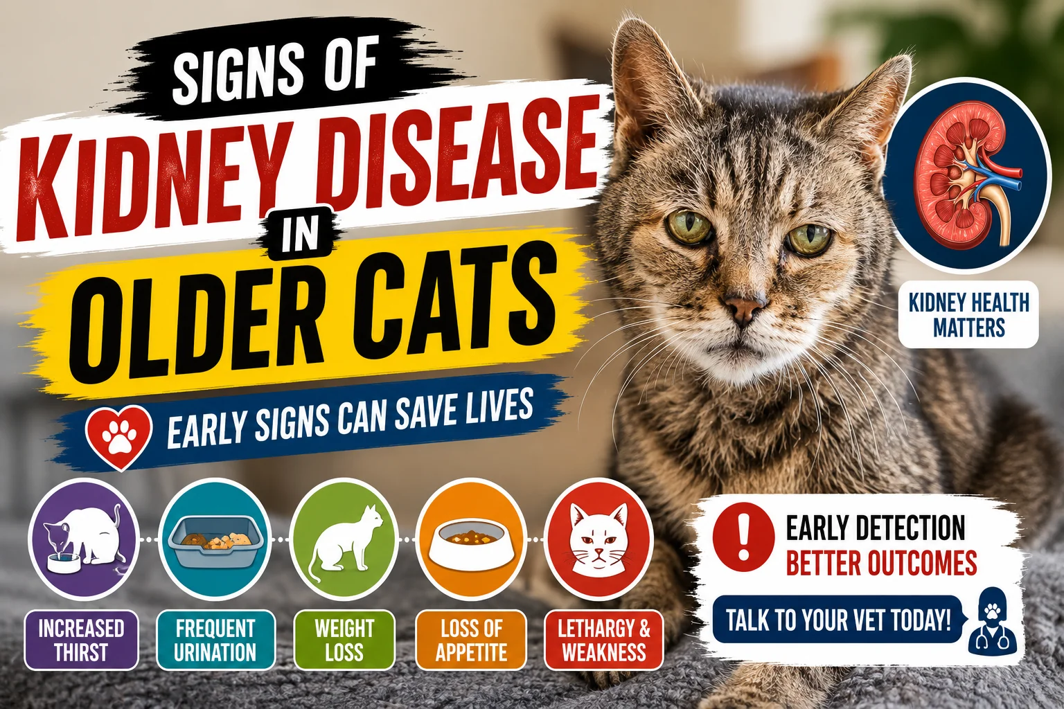 Signs of Kidney Disease in Older Cats 2026