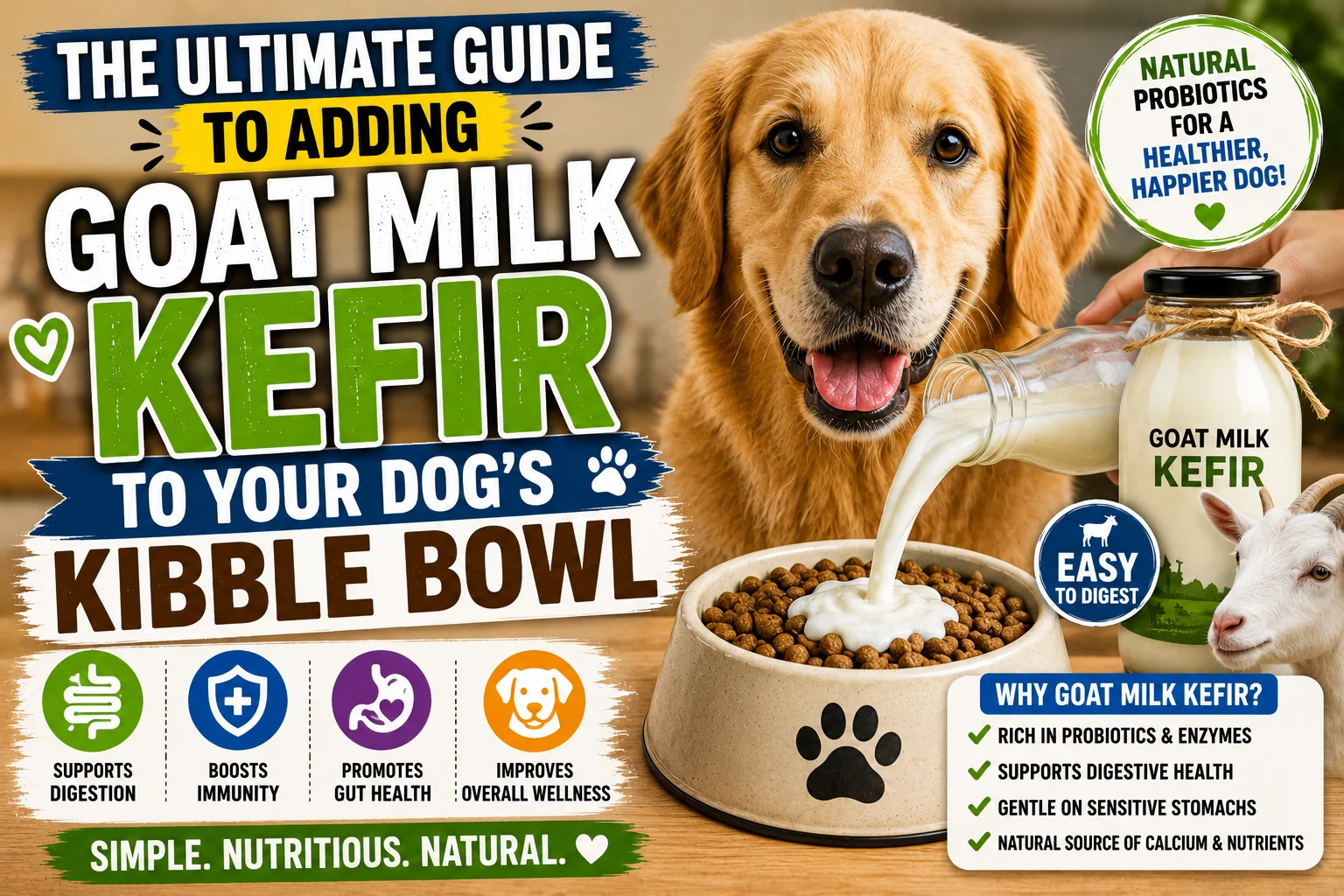 The Ultimate Guide to Adding Goat Milk Kefir to Your Dog's Kibble Bowl 2026