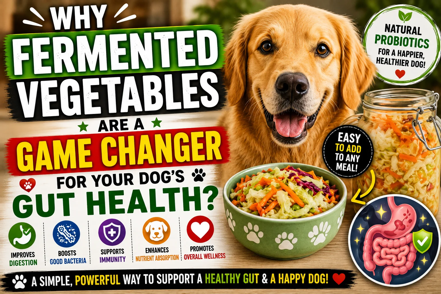 Why Fermented Vegetables Are a Game Changer for Your Dog's Gut Health 2026?
