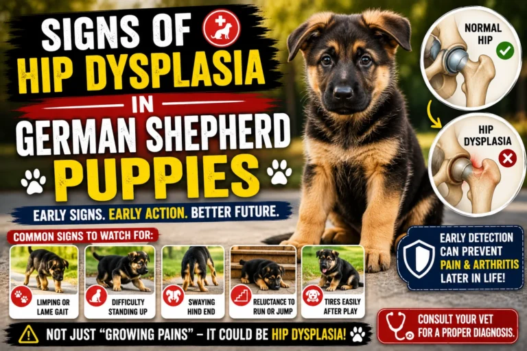 Signs of Hip Dysplasia in German Shepherd Puppies