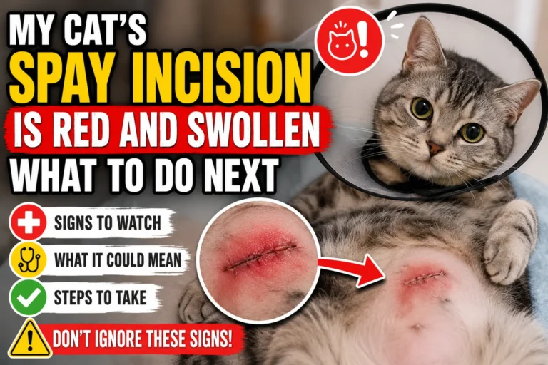 My Cat’s Spay Incision is Red and Swollen What to Do Next 2026