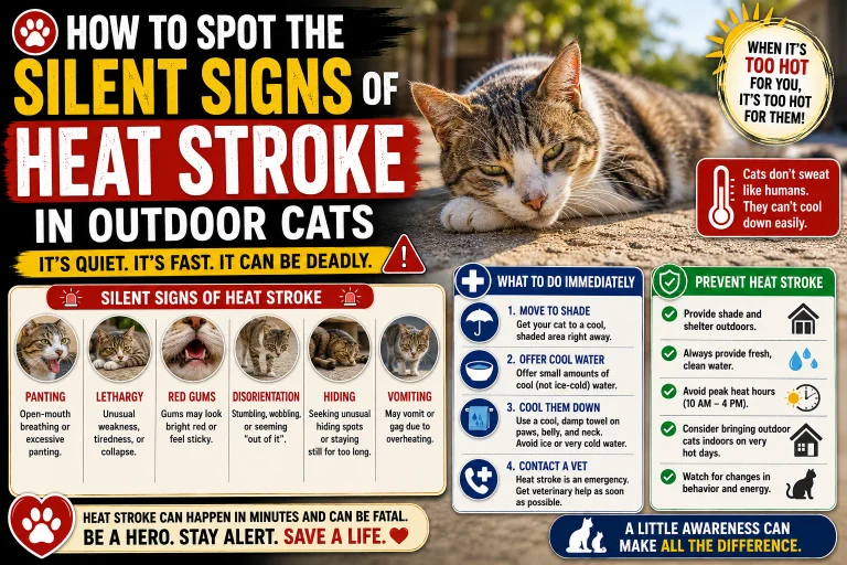 How to Spot the Silent Signs of Heat Stroke in Outdoor Cats
