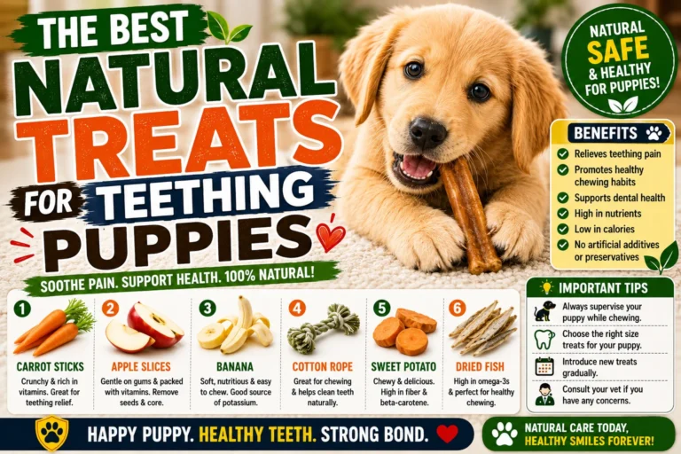The Best Natural Treats for Teething Puppies 2026