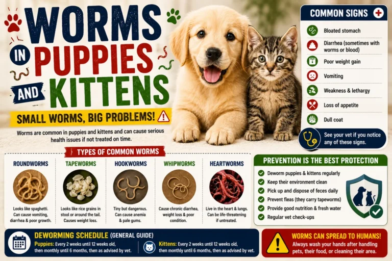 Worms in Puppies and Kittens 2026