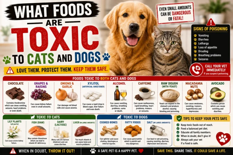 What Foods Are Toxic to Cats and Dogs 2026