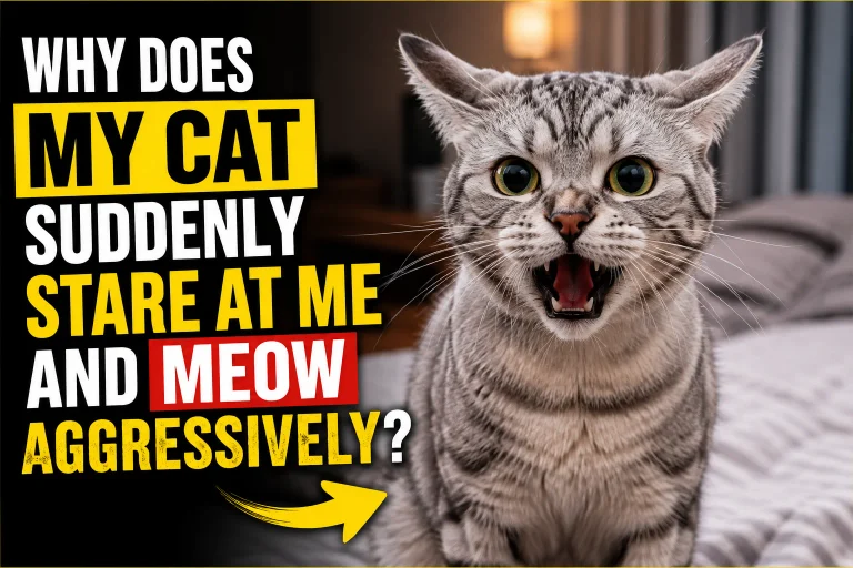 Why Does My Cat Suddenly Stare at Me and Meow Aggressively?