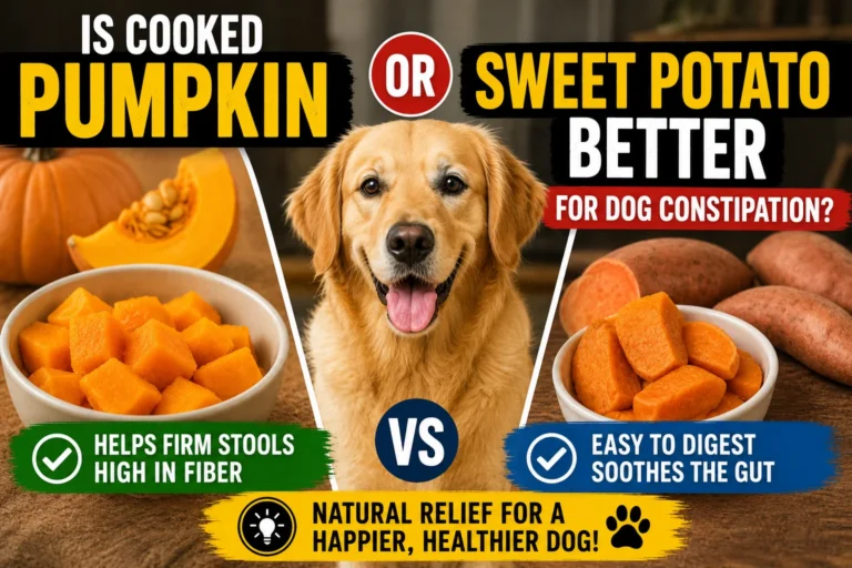 Is Cooked Pumpkin or Sweet Potato Better for Dog Constipation?