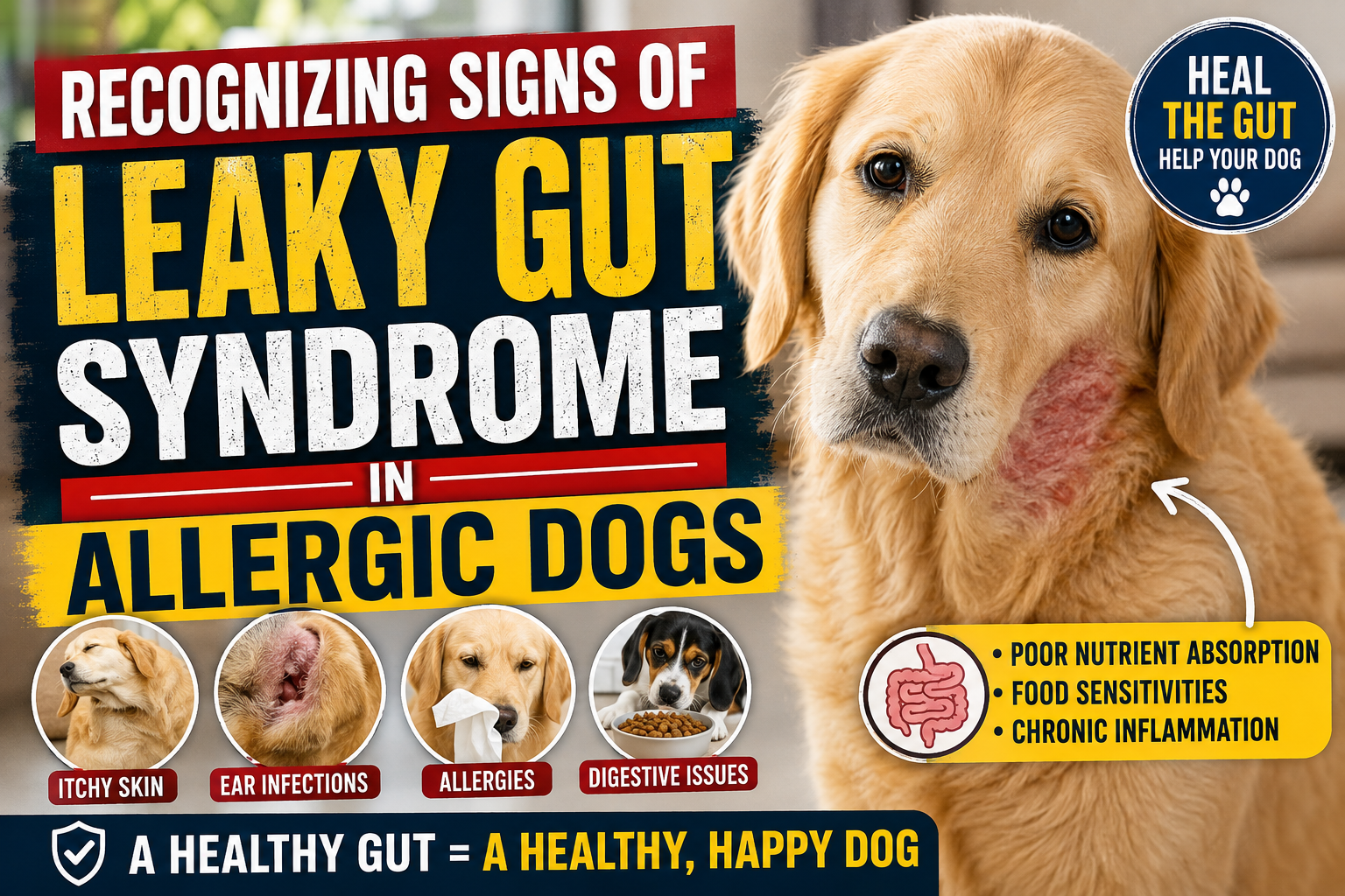 Recognizing Signs of Leaky Gut Syndrome in Allergic Dogs